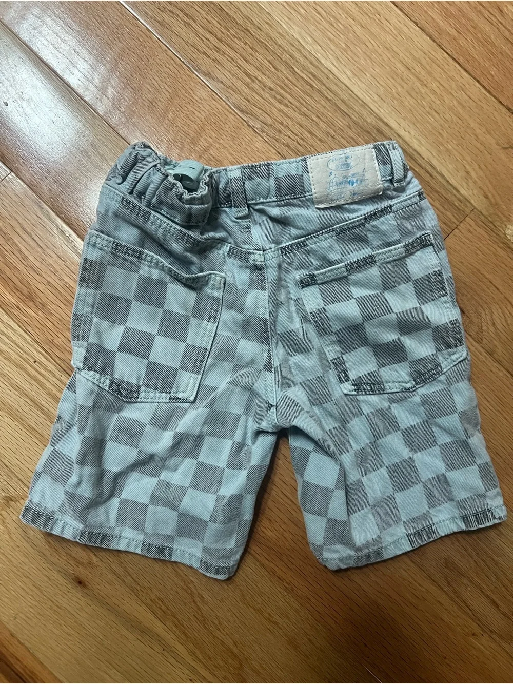 Kids’ Zara Checkerboard Jean Shorts